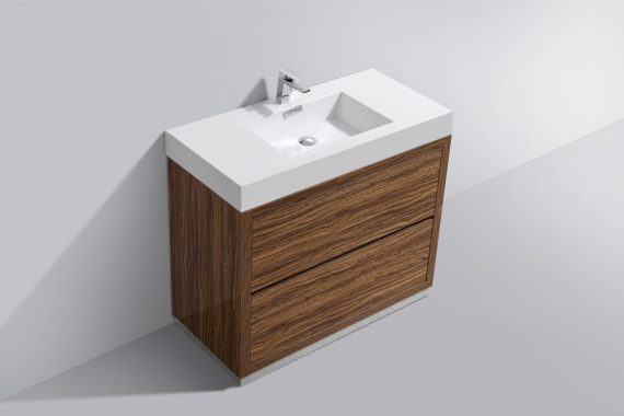 Bliss 40" Chestnut Free Standing Modern Bathroom Vanity